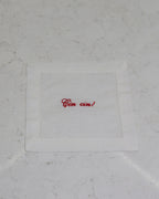 100% Linen Cocktail Napkin Coasters - Set of 4