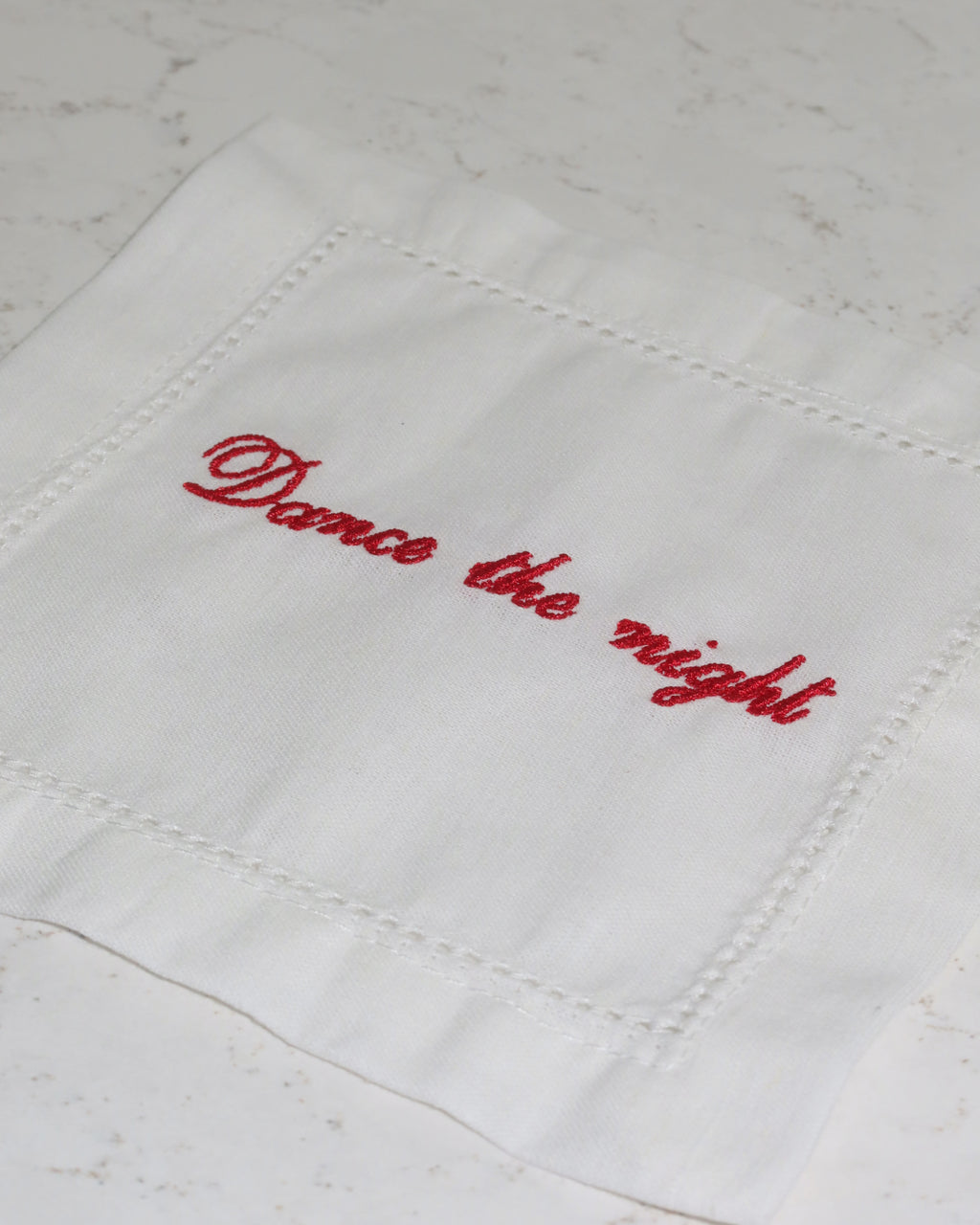 100% Linen Cocktail Napkin Coasters - Set of 4